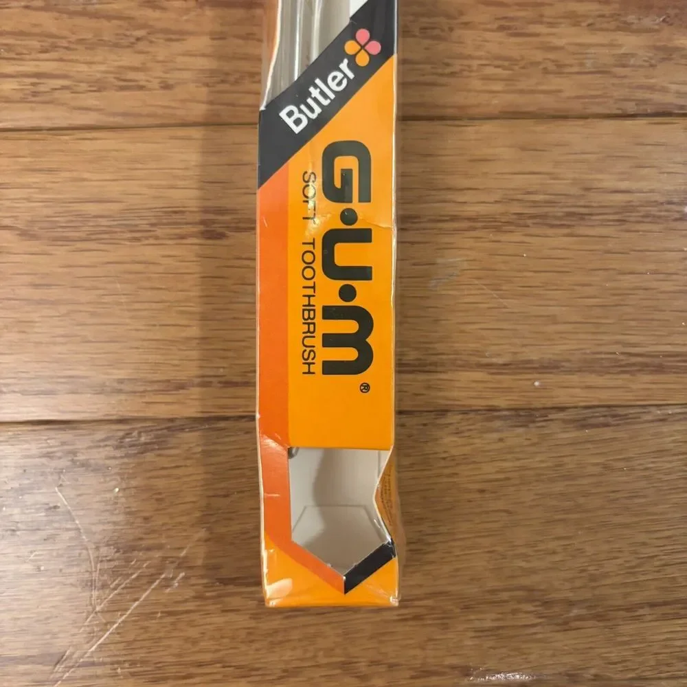GUM Butler 111 3-Row Youth Toothbrush Soft Rounded Velvet Tip - Vintage NEW